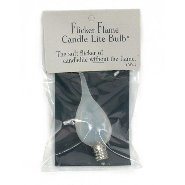 3 Watt Flicker-Flame Candle-Lite Light Bulb - Min of 12