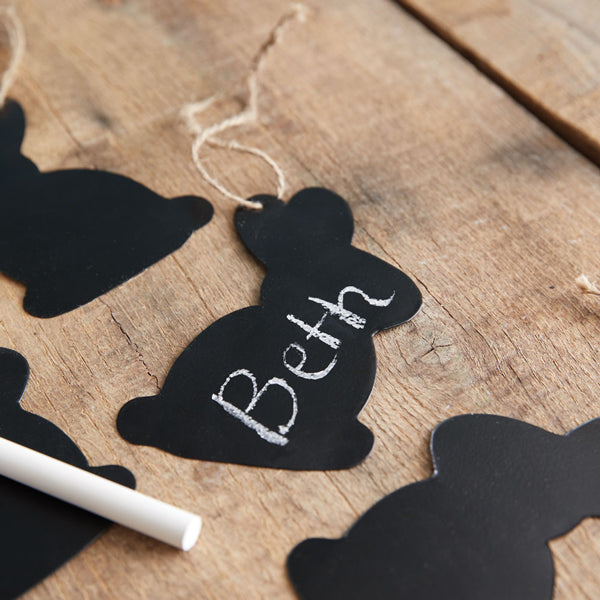 Cutout Bunny Chalkboard Tags - Min of 2
