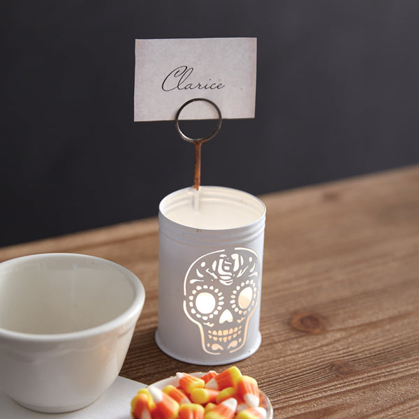 Sugar Skull Luminary Place Card Holder - Min of 4