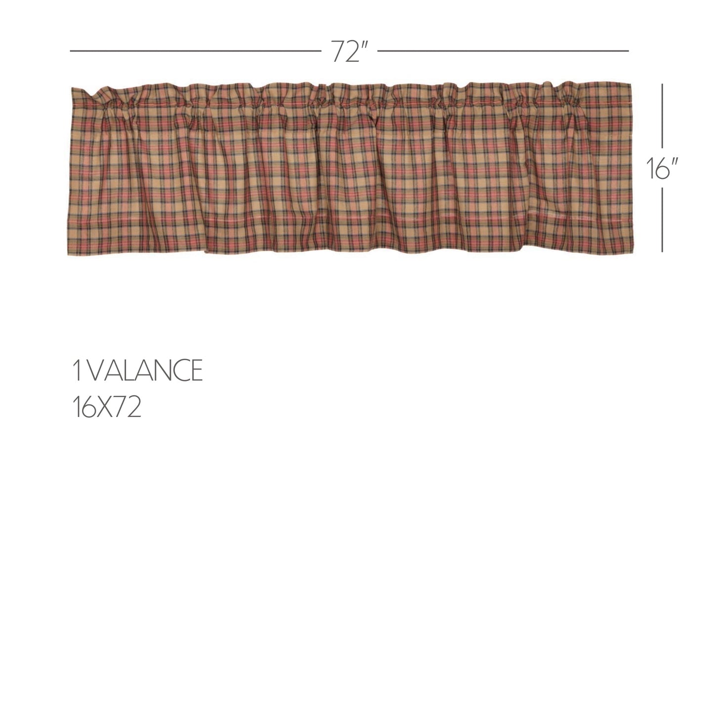 Crosswoods Valance 16x72