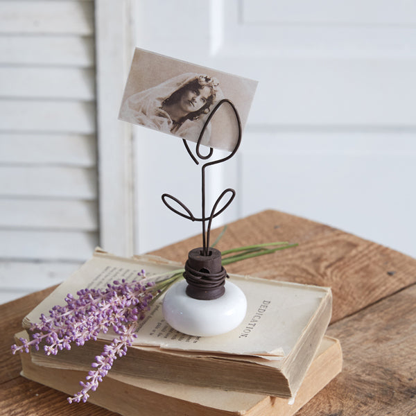Vintage Doorknob Photo Holder - Tulip - Min of 2