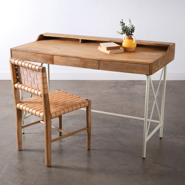Modern Desk with Leather Chair
