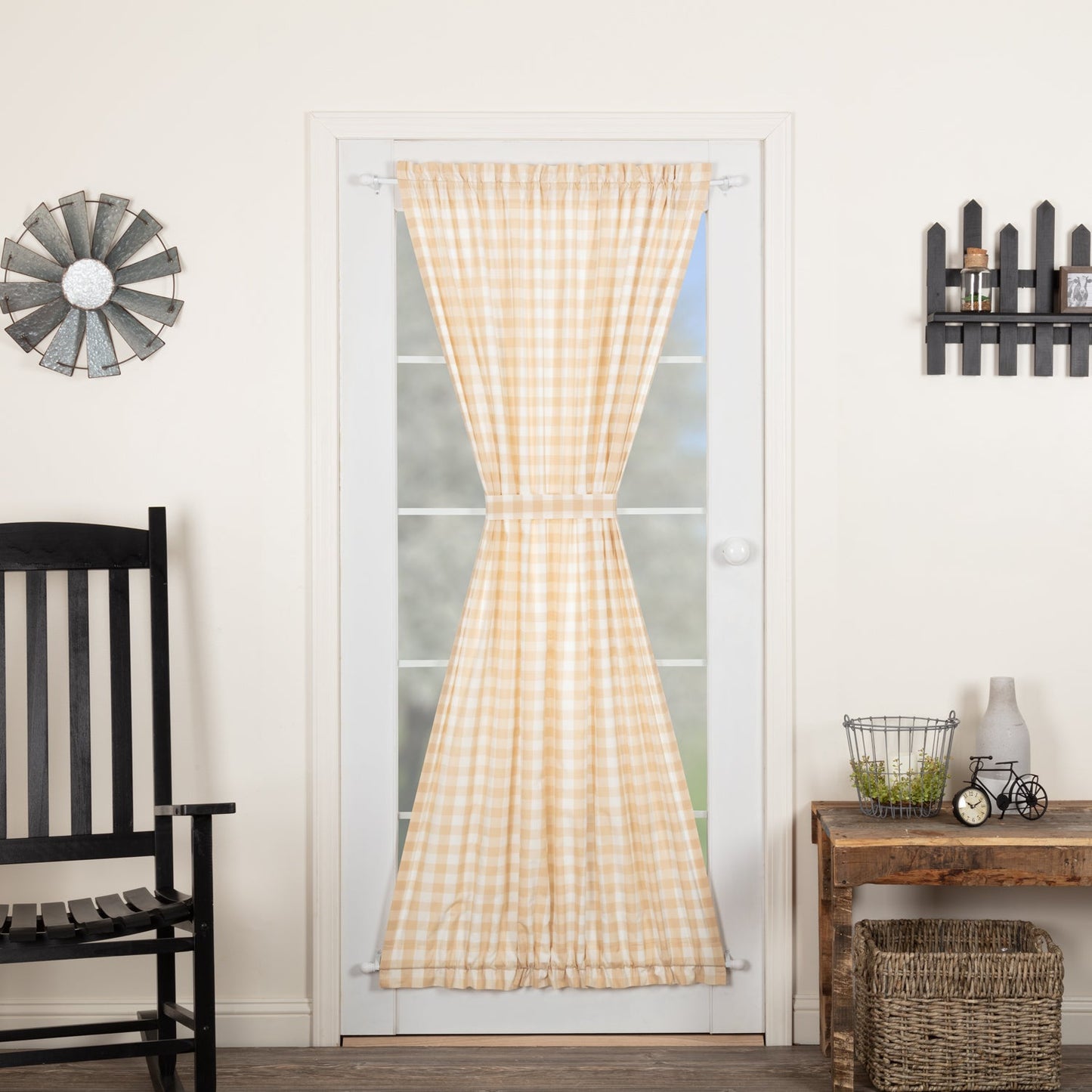 Annie Buffalo Tan Check Door Panel