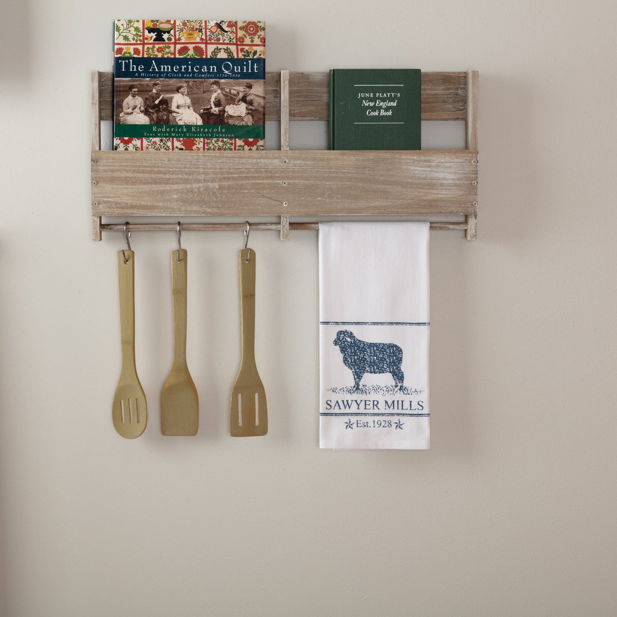 Sawyer Mill Blue Lamb Muslin Bleached White Tea Towel