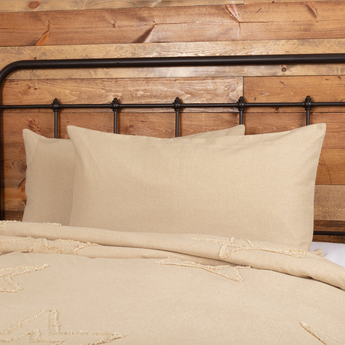 Burlap Vintage King Sham