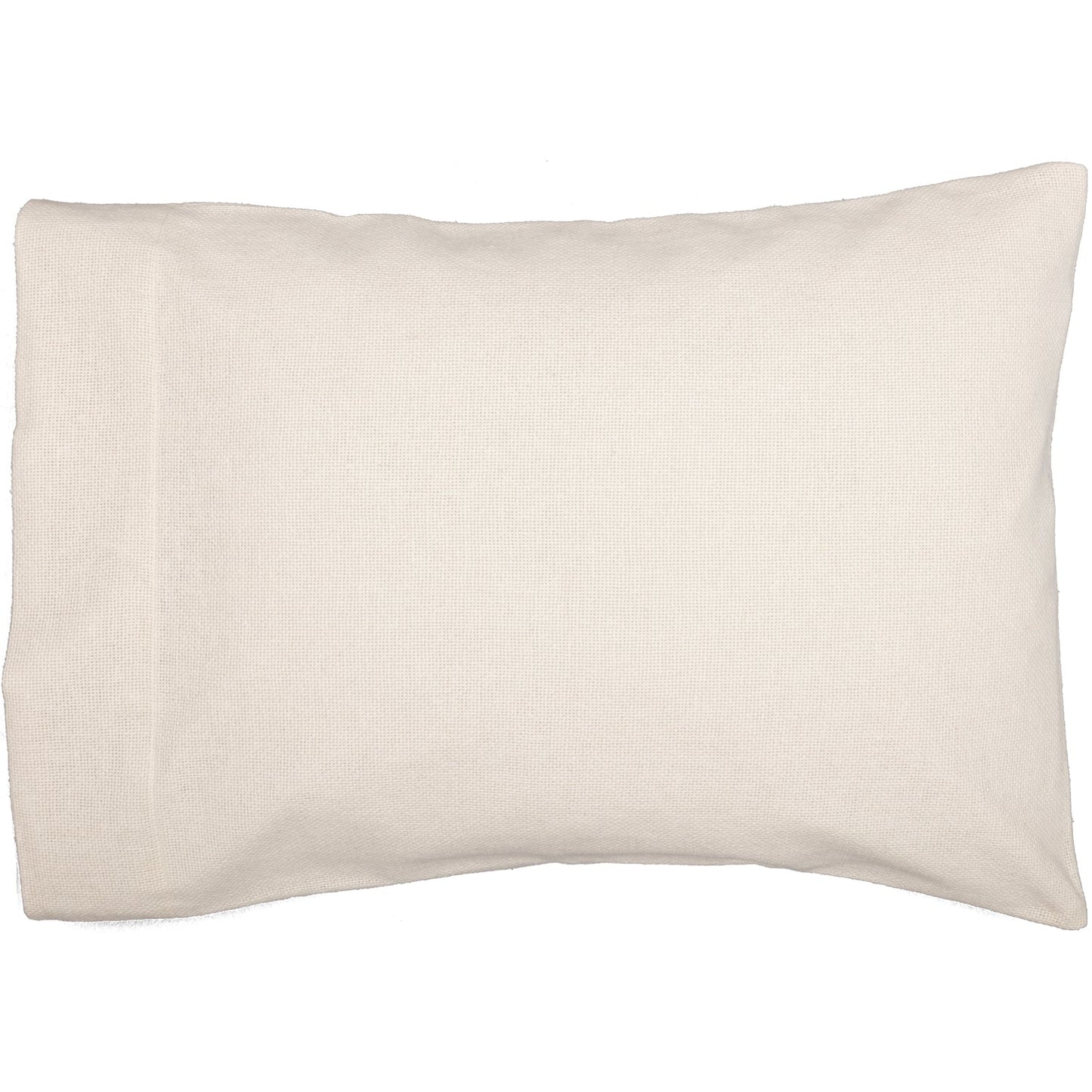 Burlap Antique White Standard Pillow Case Set of 2 21x30