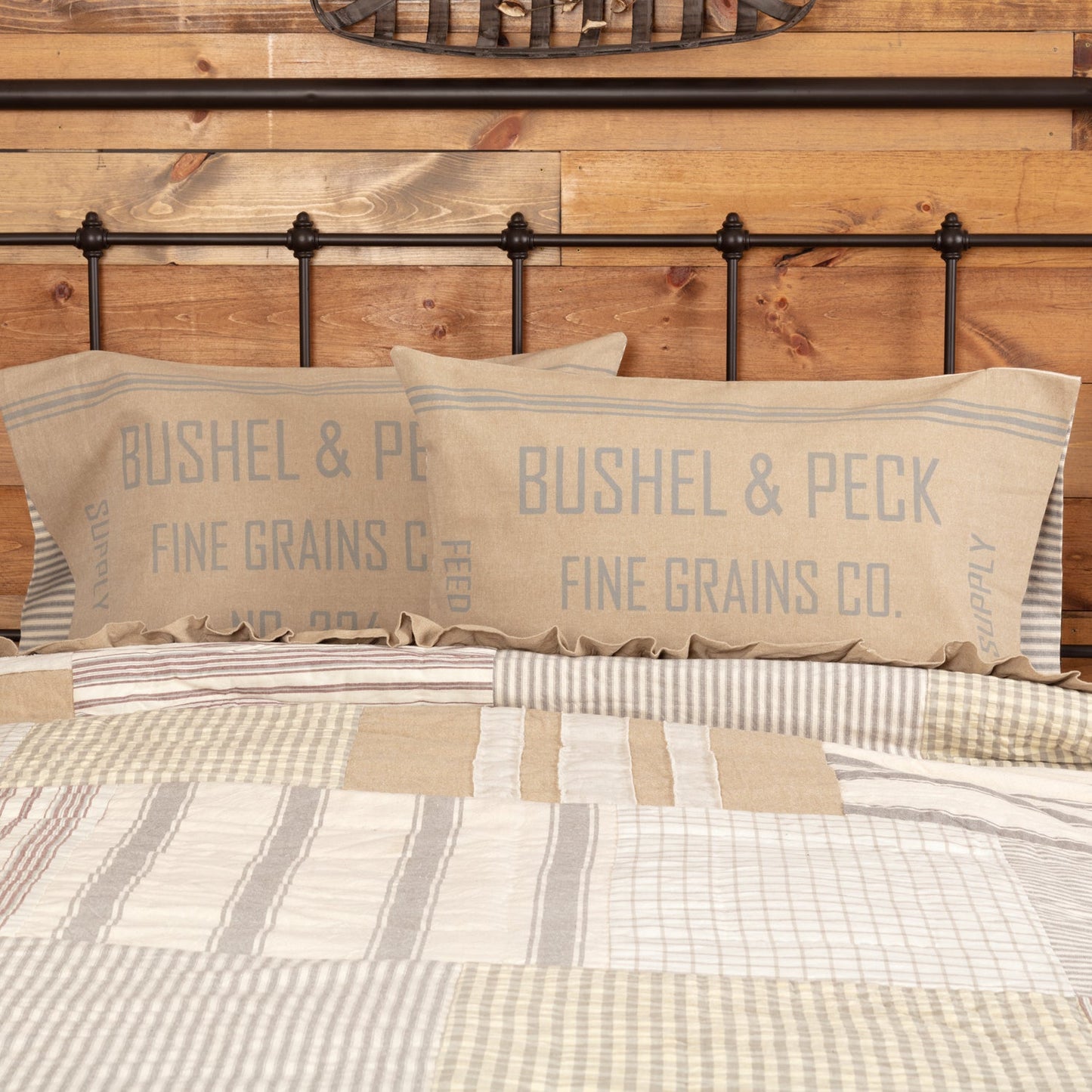 Grace Feed Sack Standard Pillow Case Set of 2