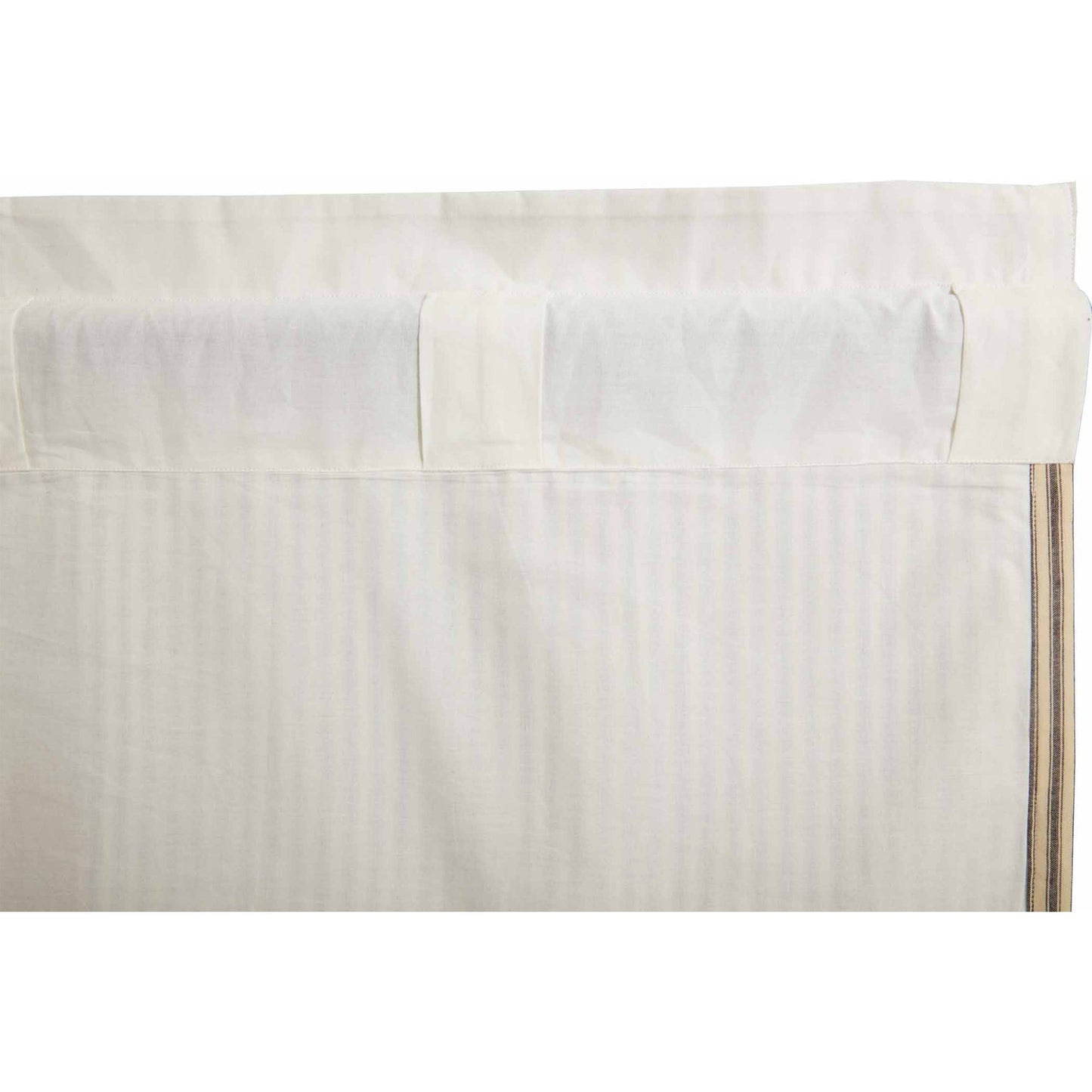 Sawyer Mill Farmhouse Rustic Charcoal Gray Gathered Rod Pocket Valance Window Topper 20x72
