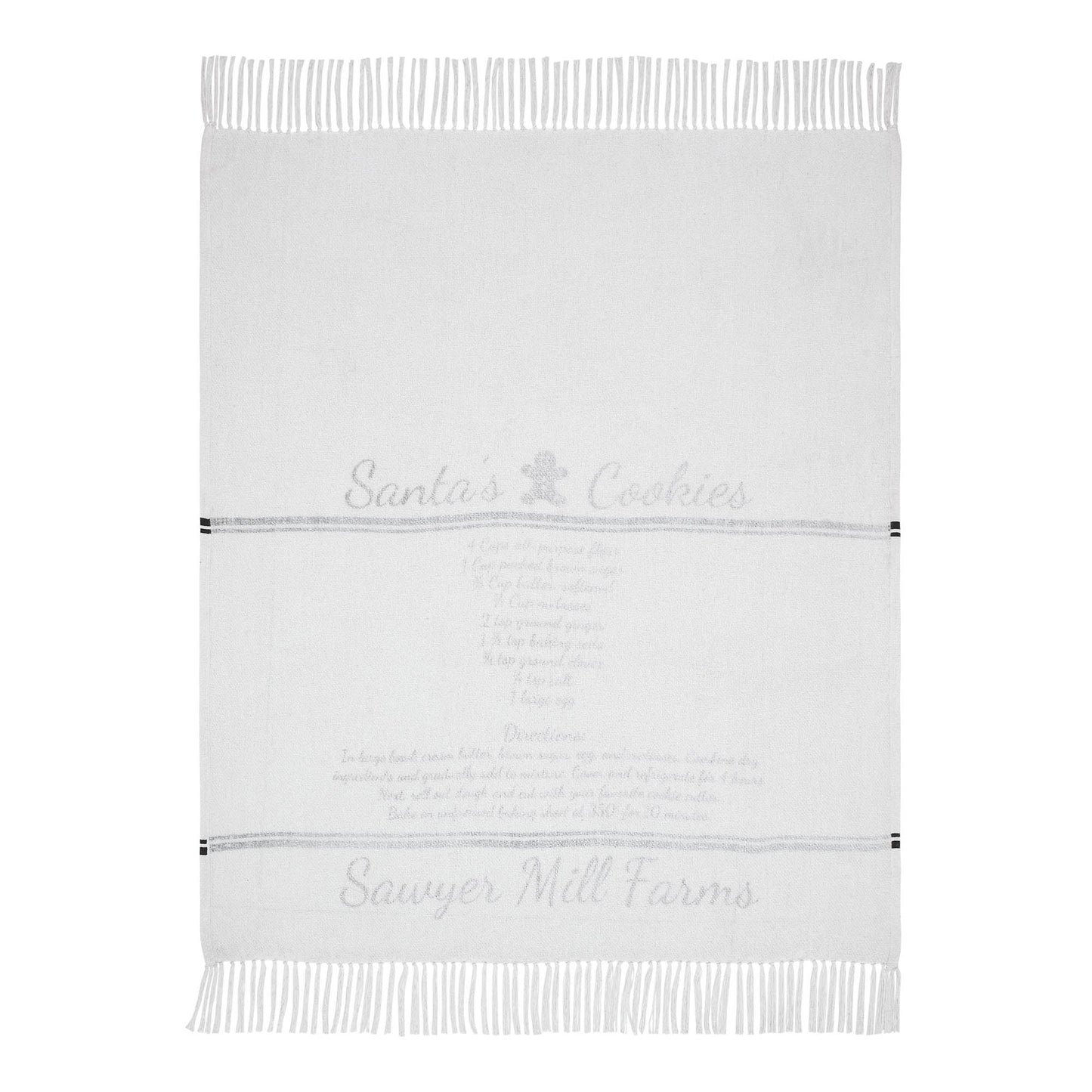 Sawyer Mill Santa Cookies Woven Throw 50x60