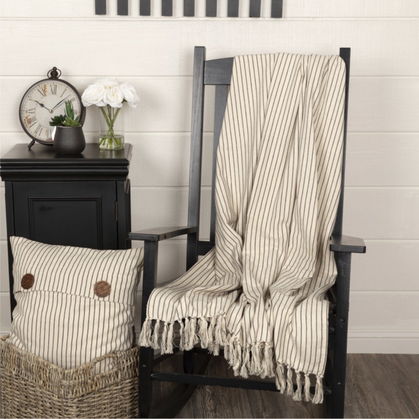 Katie's Vintage Stripe Throw