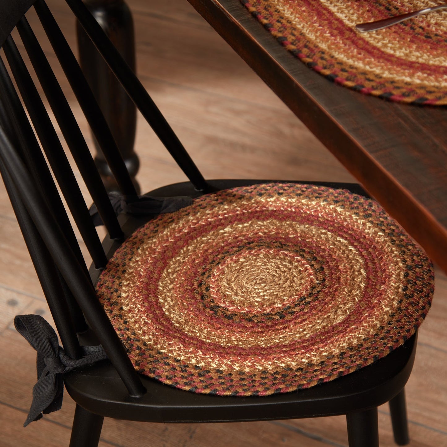 Ginger Spice Jute Chair Pad Diameter