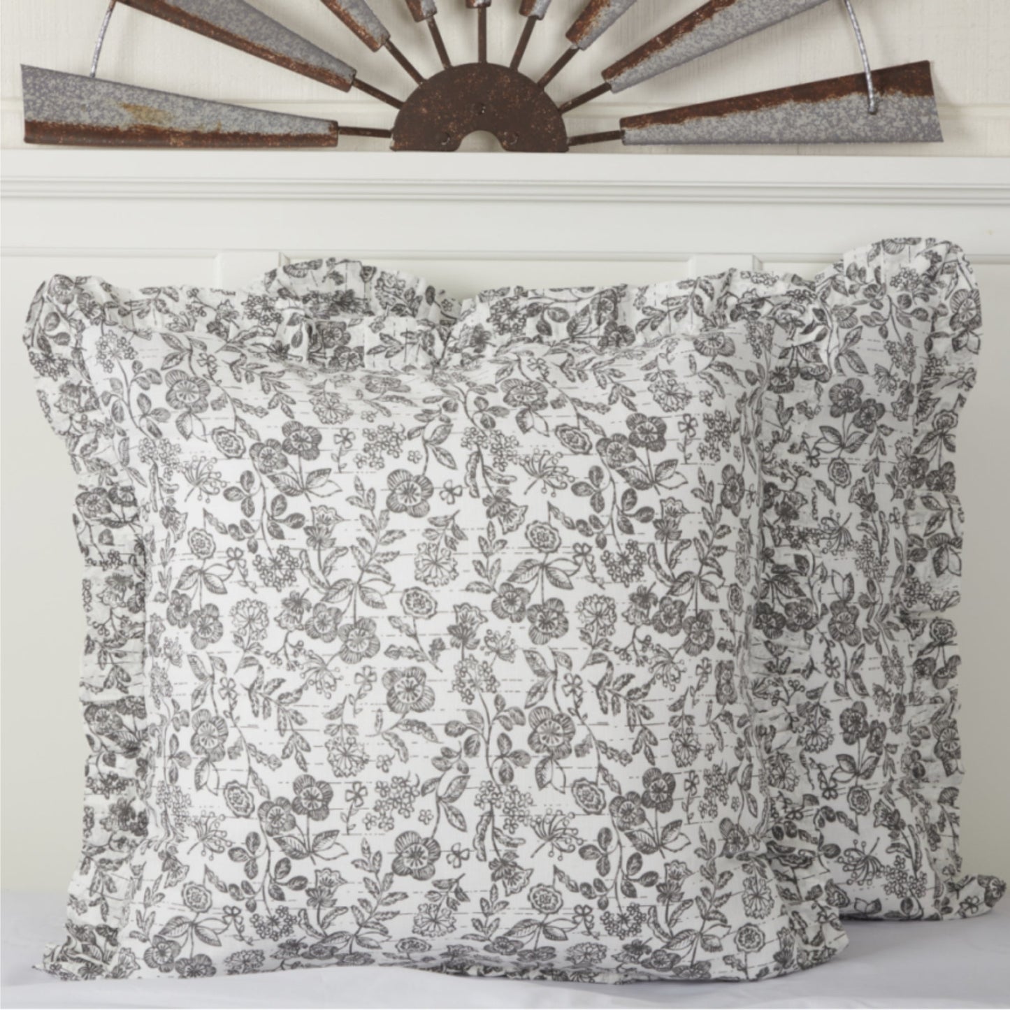 Gray Gables Fabric Euro Sham