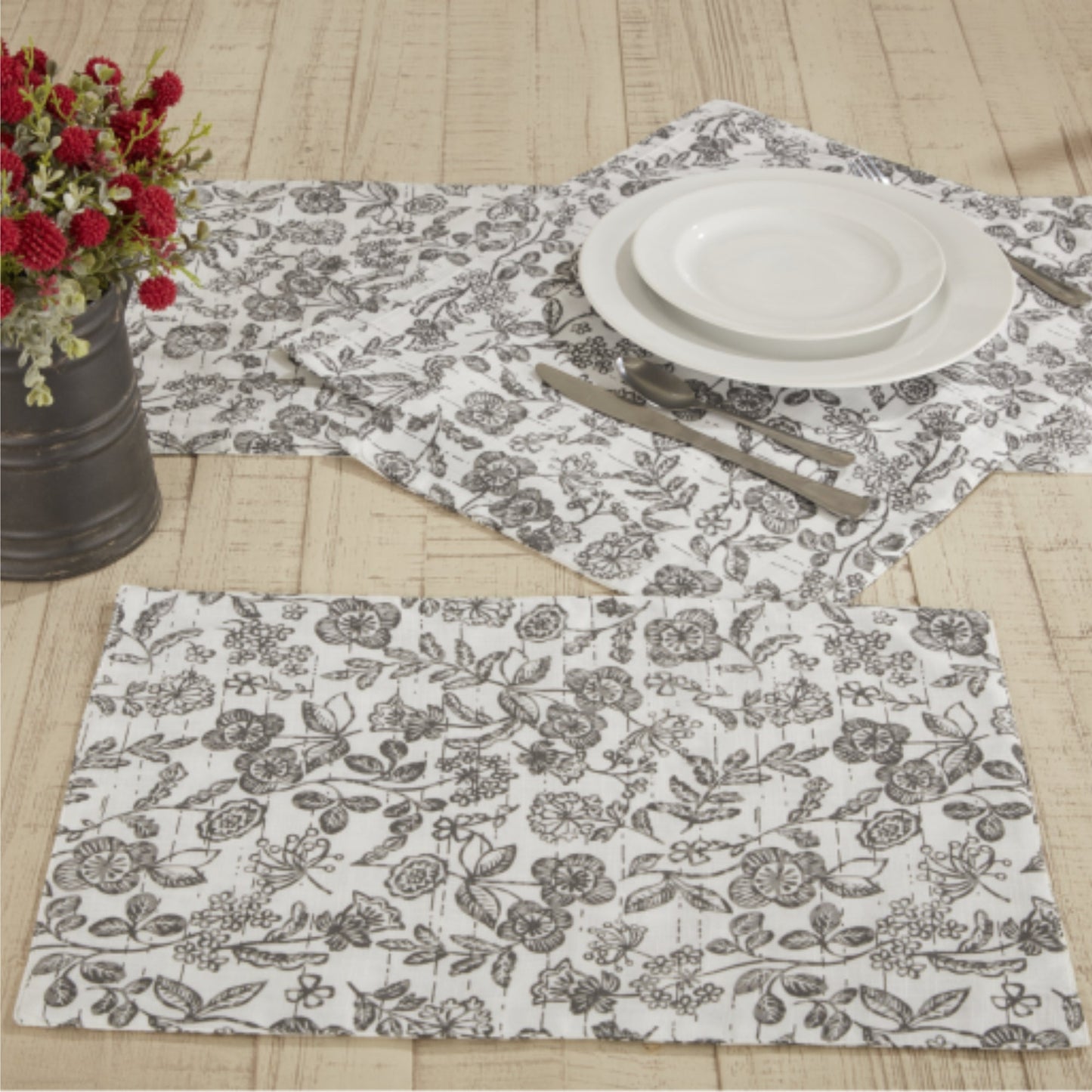 Gray Gables Floral Placemat Set of 4