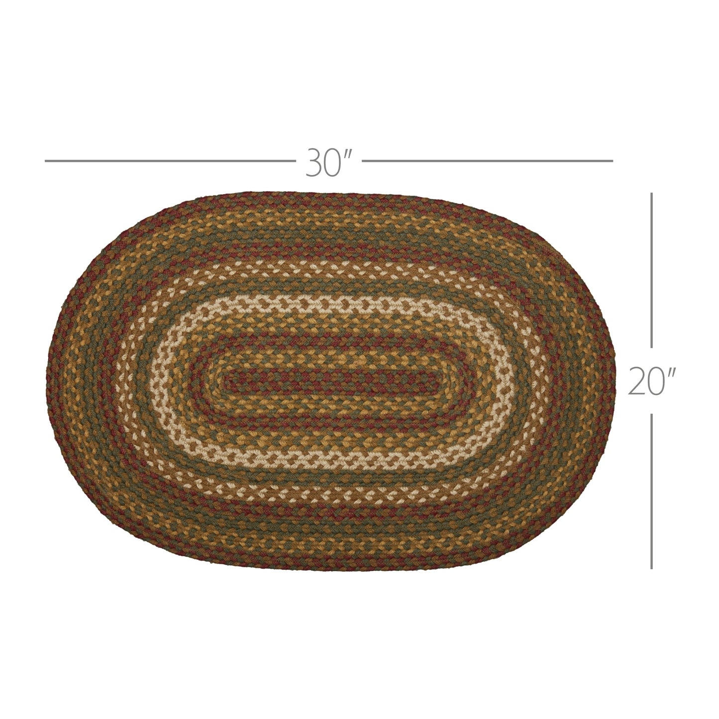 Tea Cabin Jute Rug Oval 20x30