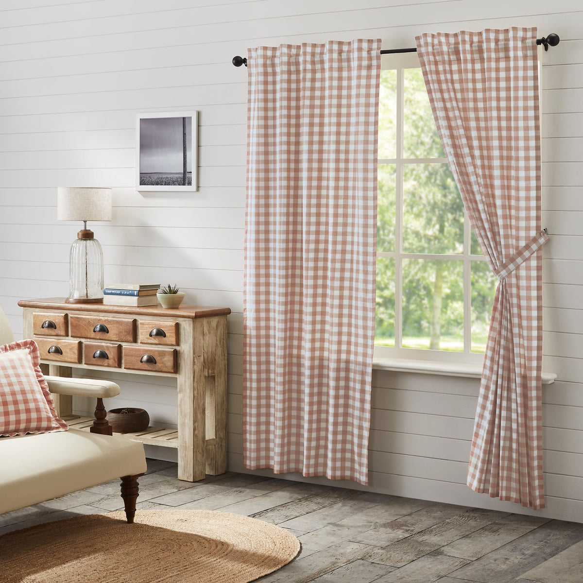 Annie Buffalo Portabella Check Panel Set of 2