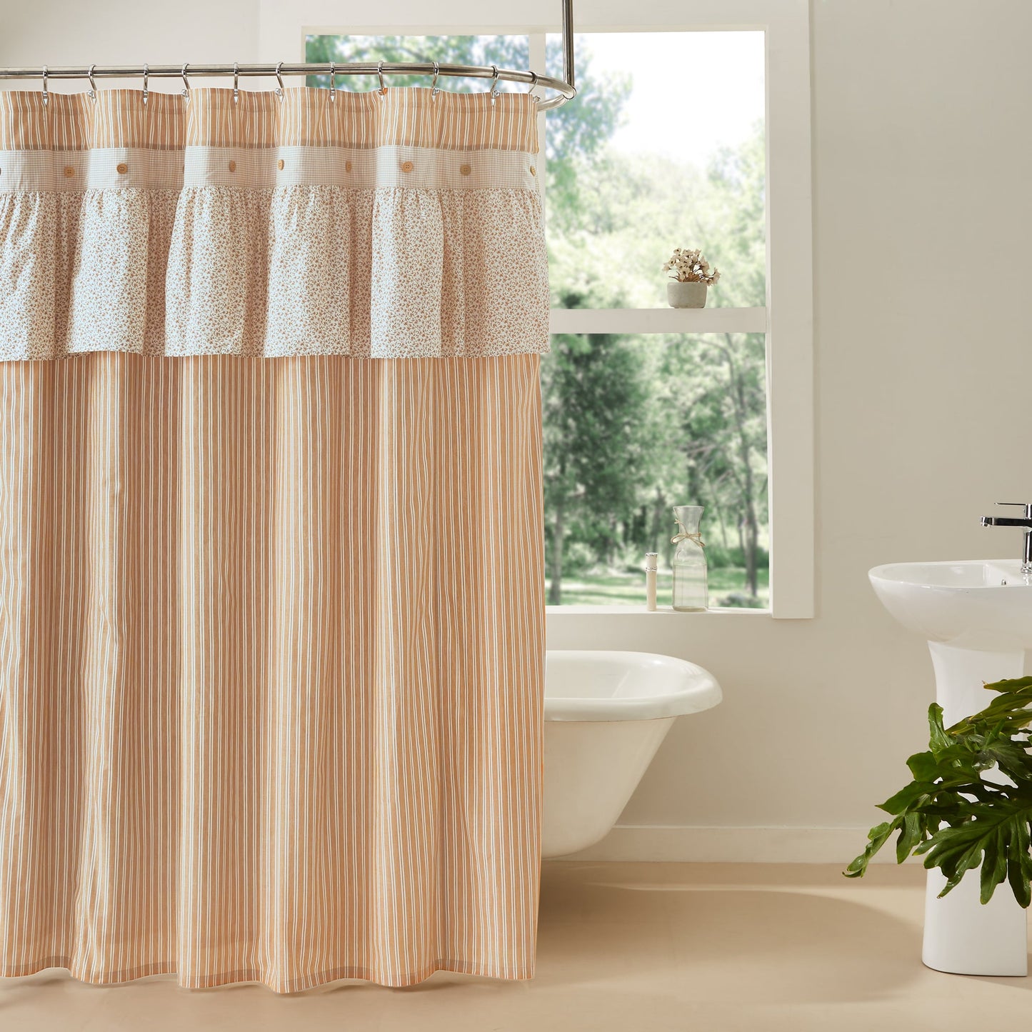 Camilia Ruffled Shower Curtain