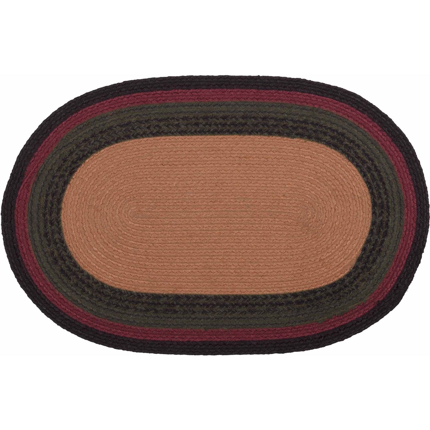 Wyatt Stenciled Bear Jute Rug Oval 20x30