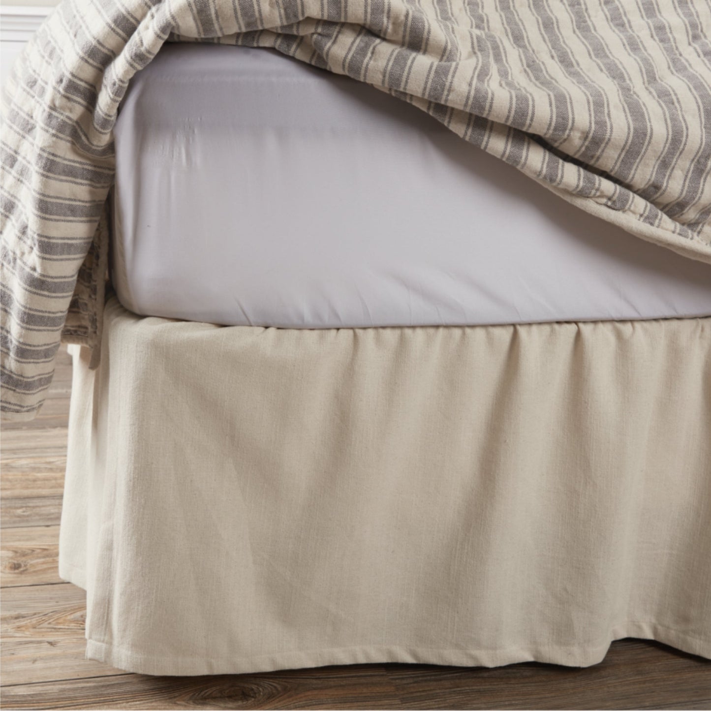 Market Place Natural Queen Bed Skirt 80Lx60Wx16