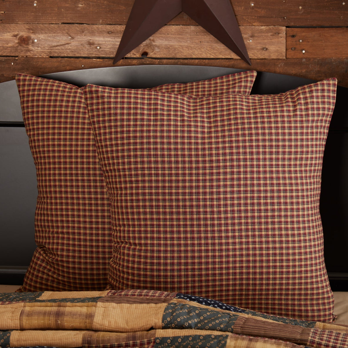 Patriotic Patch Euro Sham Fabric