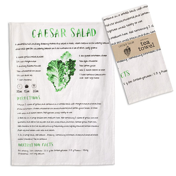 Caesar Salad Tea Towel - Min of 4