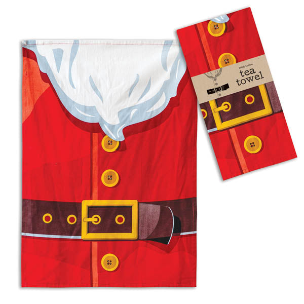 Santa Suit Tea Towel - Min of 4