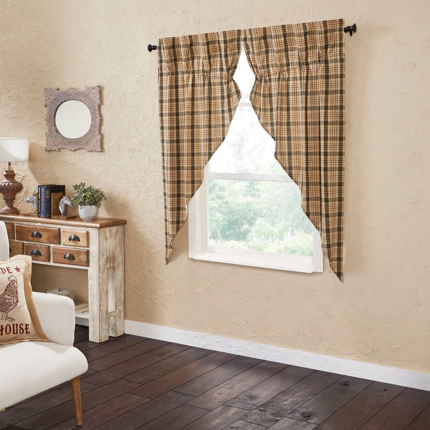 Cider Mill Plaid Prairie Short Panel Set of 2
