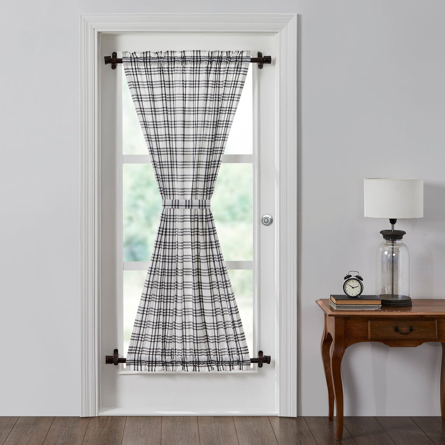 Sawyer Mill Black Plaid Door Panel