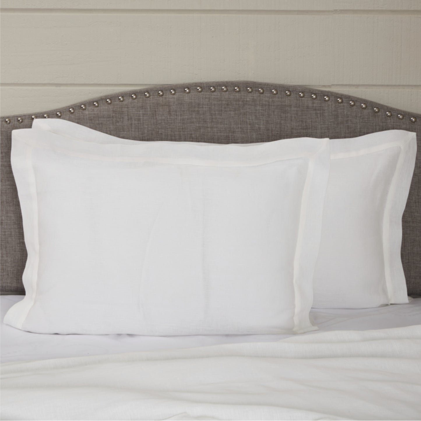 Provincial Linen White King Sham 37Lx21W