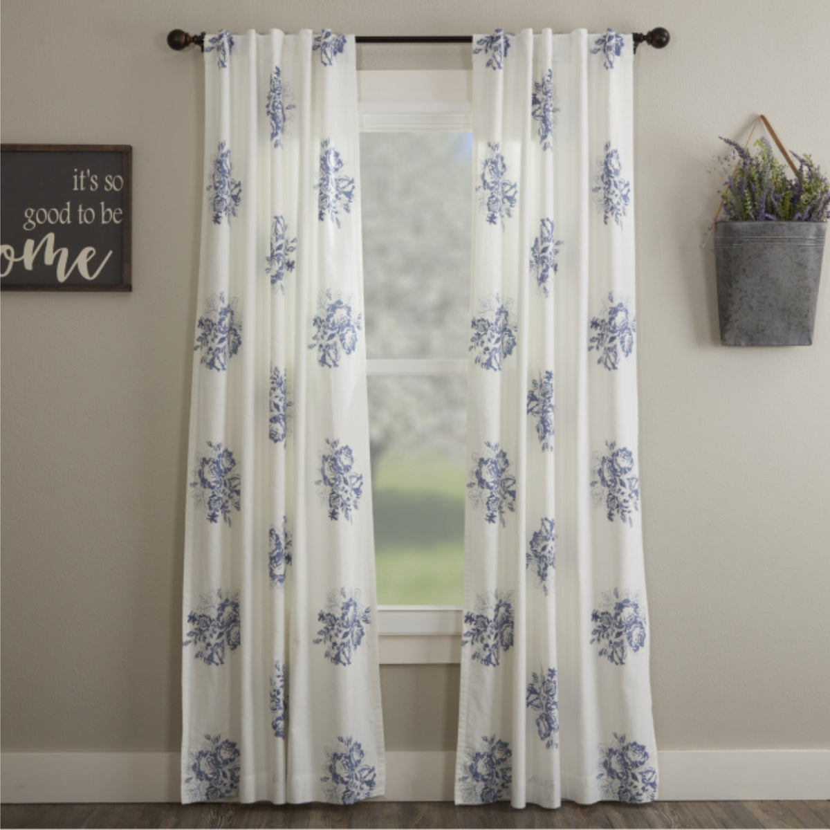Lydia Blue Panel Set of 2