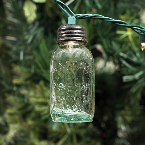 3.5 Inch Glass Mason Jar Ornament for Christmas Lights - Min of 6