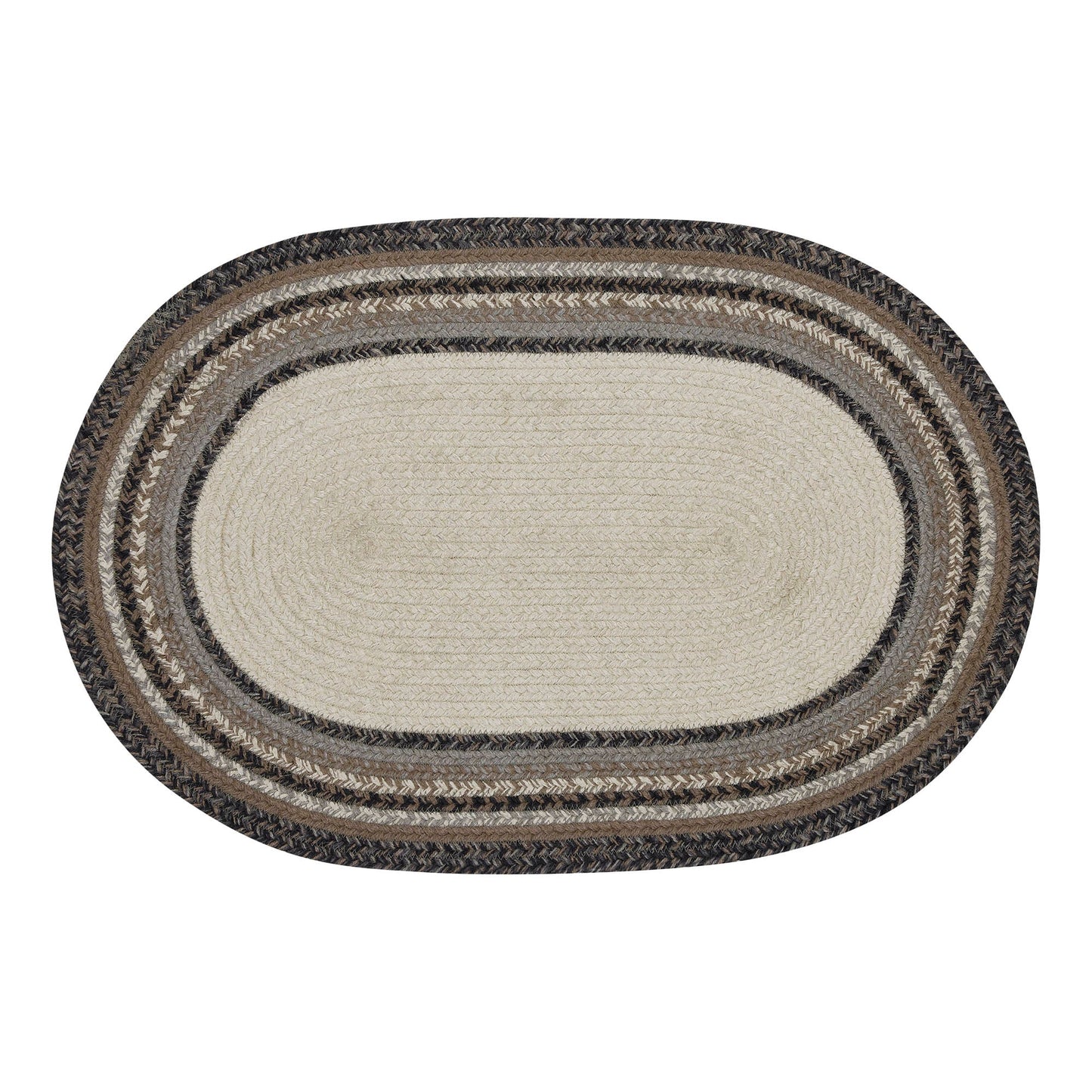 Floral Vine Jute Oval Rug Welcome 20x30