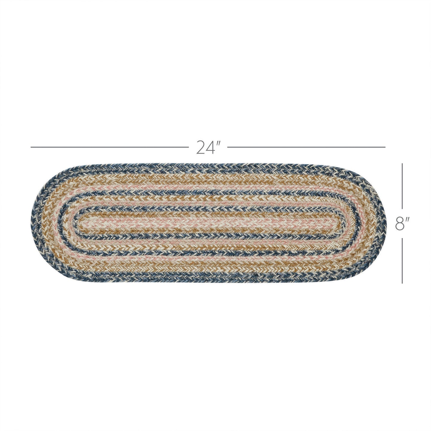 Kaila Jute Oval Runner 8x24