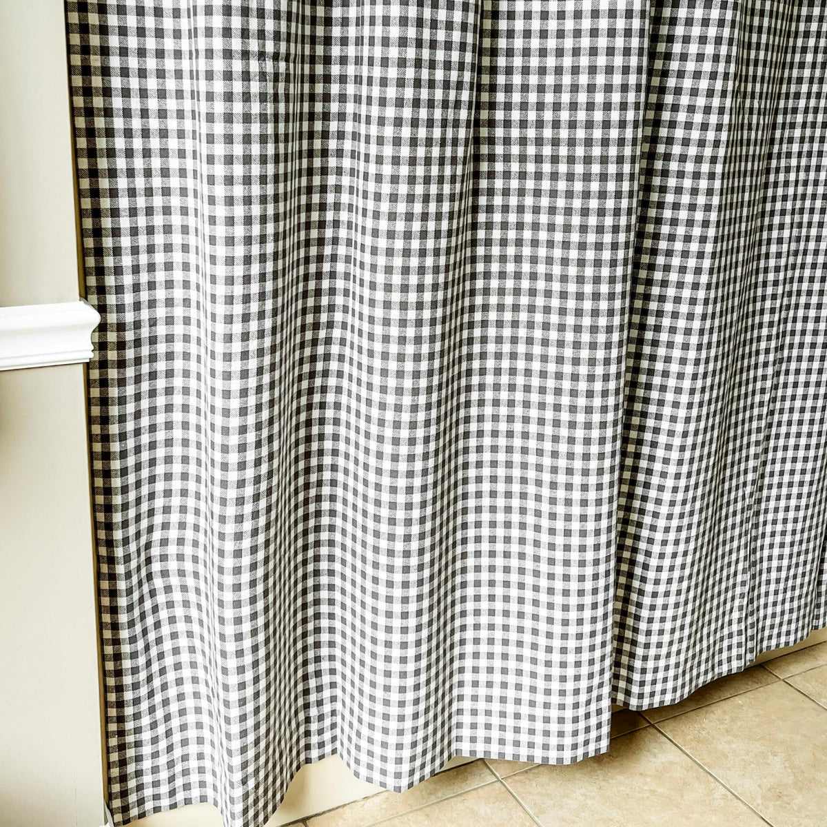 Gray Gables Check Shower Curtain