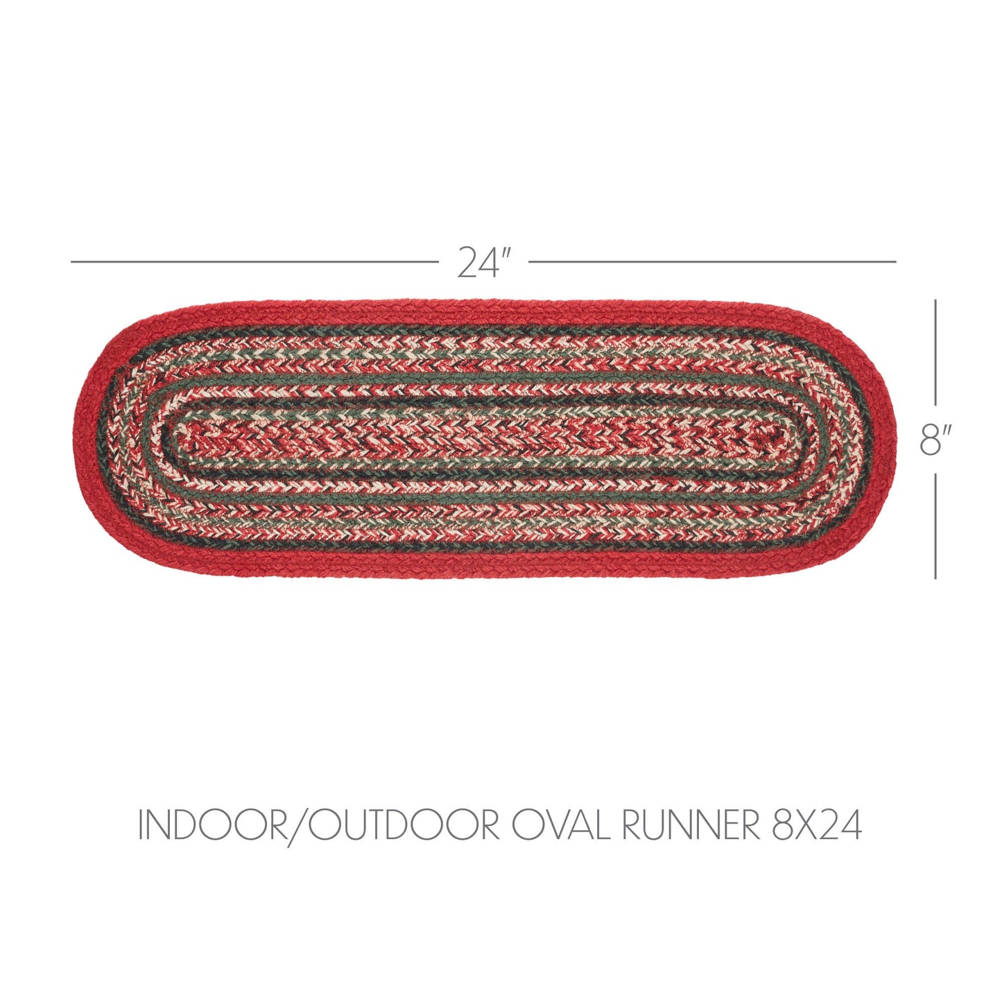 Forrester Indoor/Outdoor Oval Runner 8x24