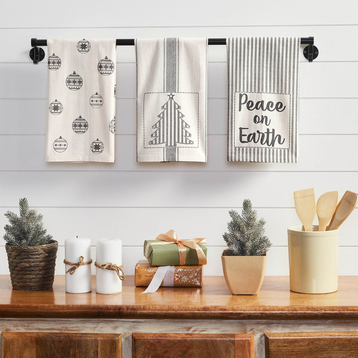 Grace Peace on Earth Tea Towel Set of 3