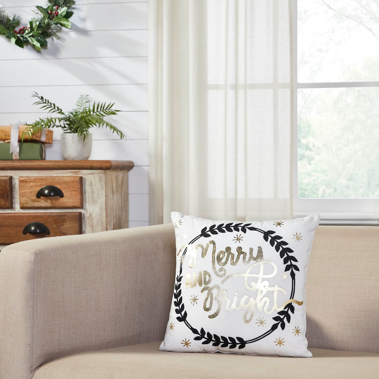 Wintergleam Merry and Bright Pillow