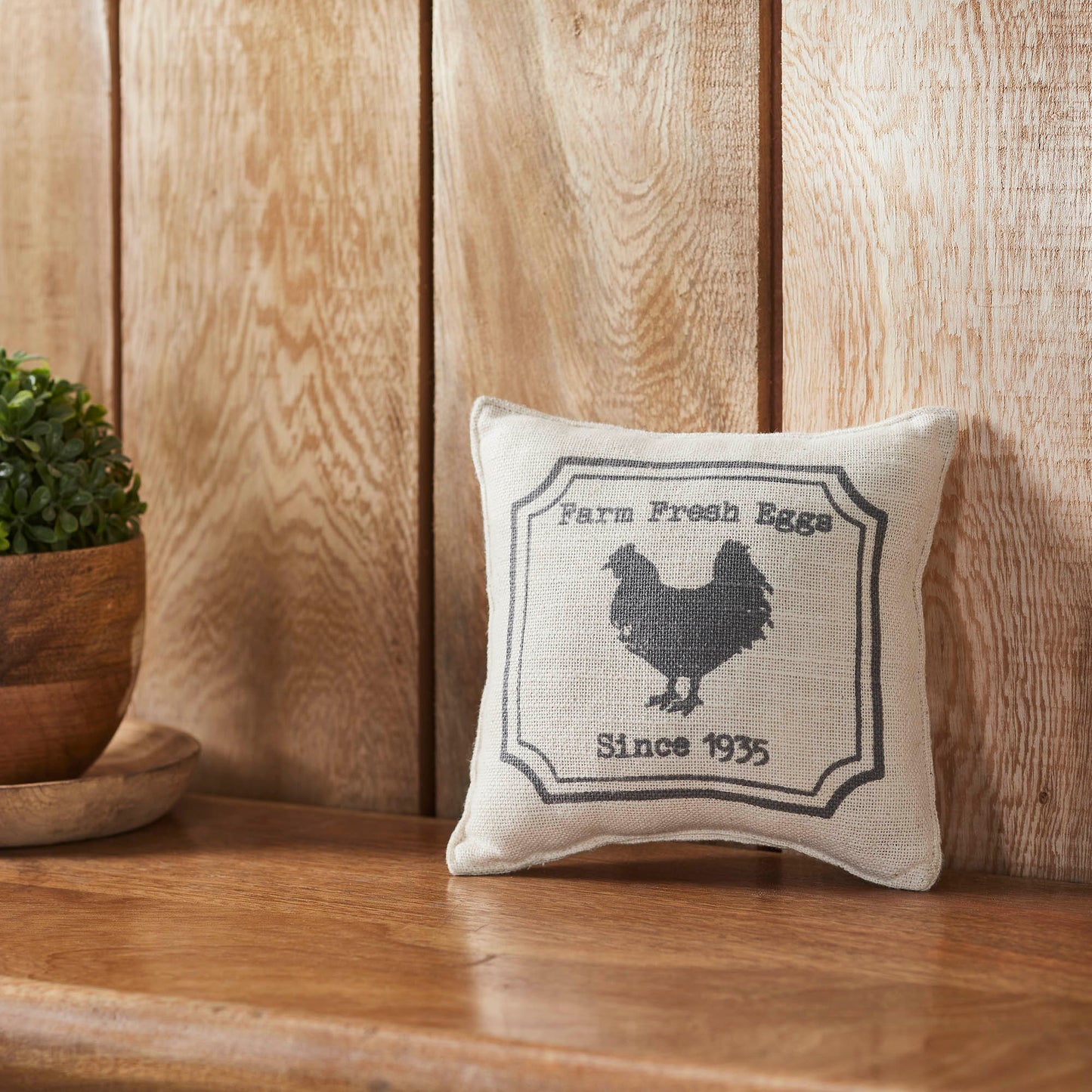 Finders Keepers Chicken Silhouette Pillow