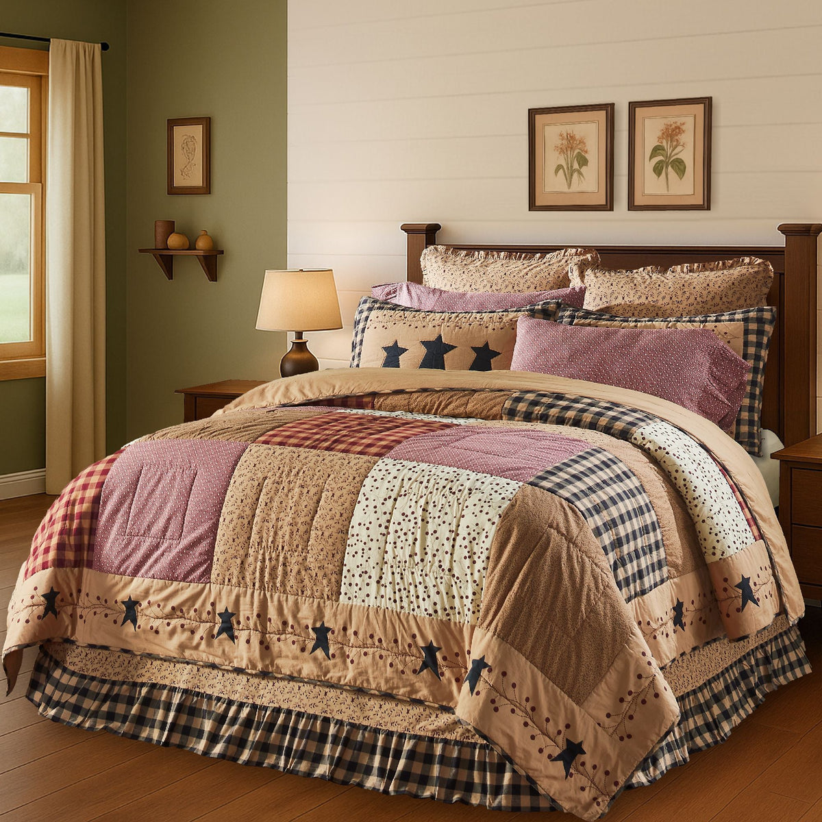 Pip Vinestar Twin Quilt 70Wx90L
