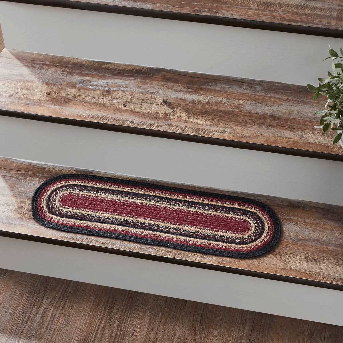 Connell Jute Stair Tread Oval Latex