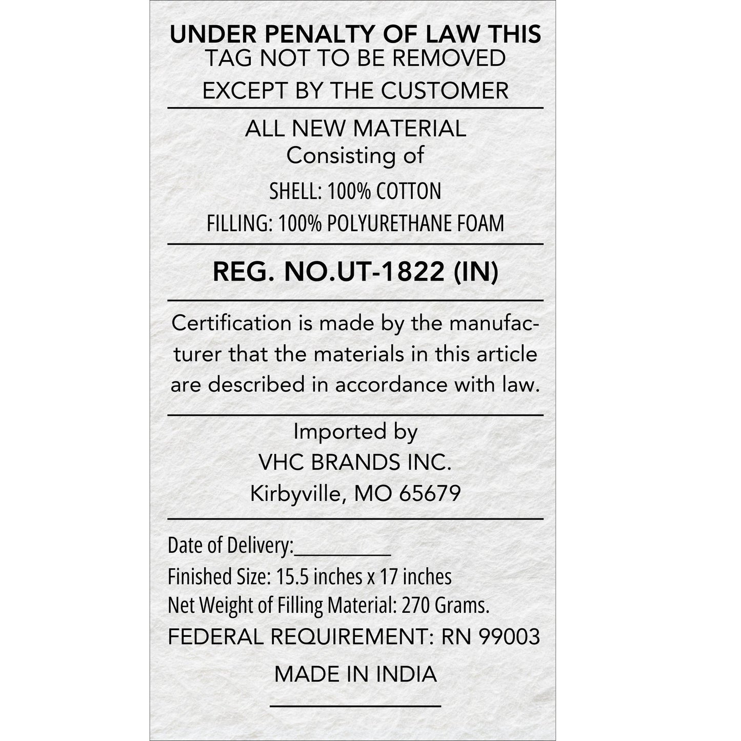 Annie Blue White Ruffled Check Farmhouse Country Chair Pad 15.5x17 -