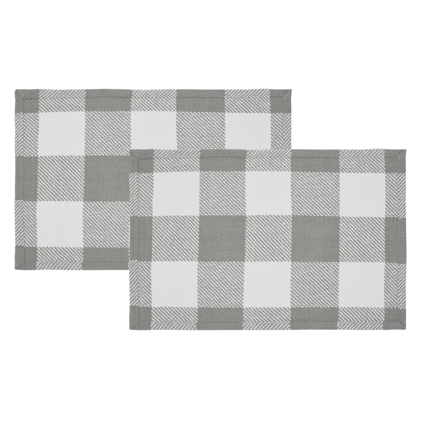 Annie Buffalo Check Grey Placemat Set of 2 13x19