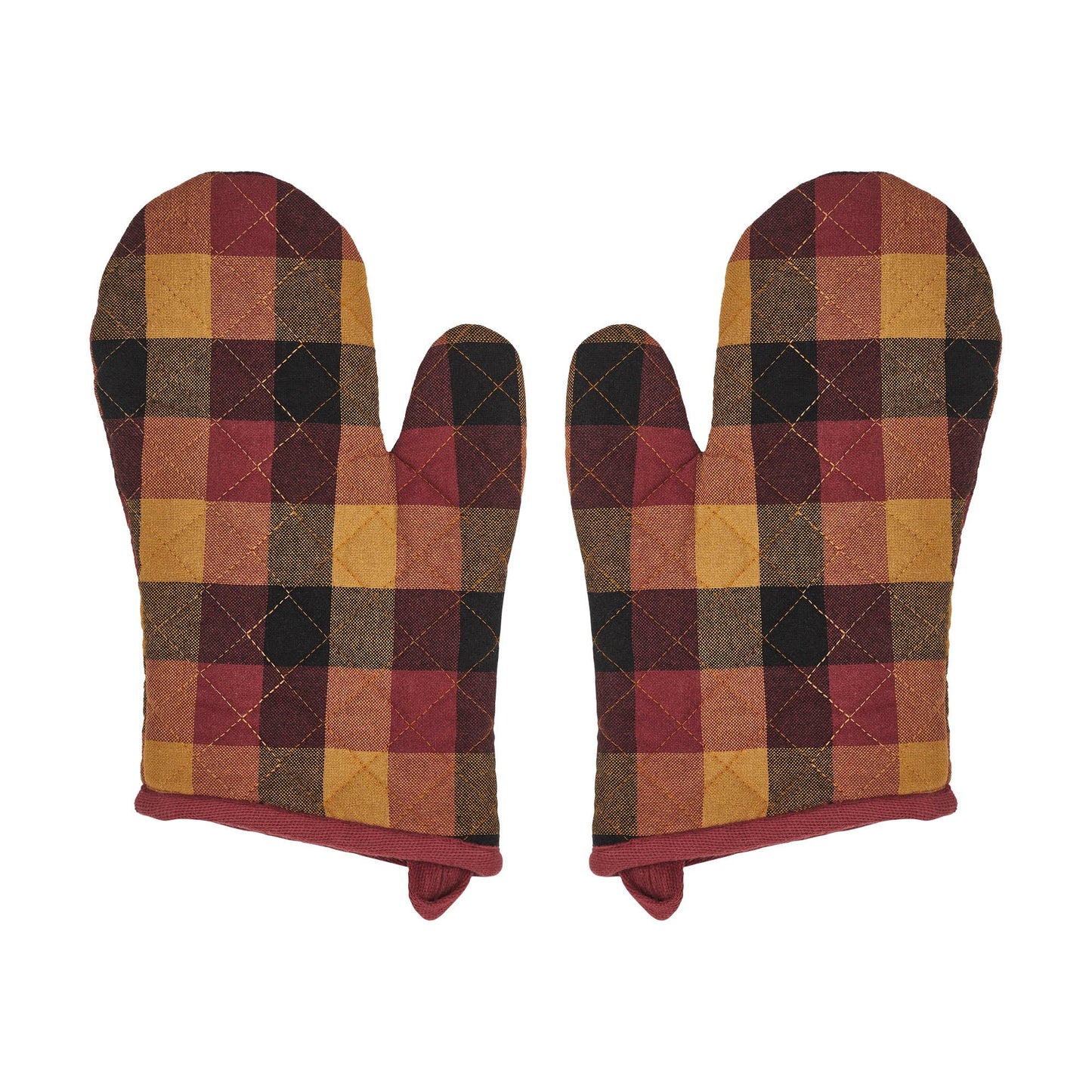 Heritage Farms Primitive Check Oven Mitt Set of 2
