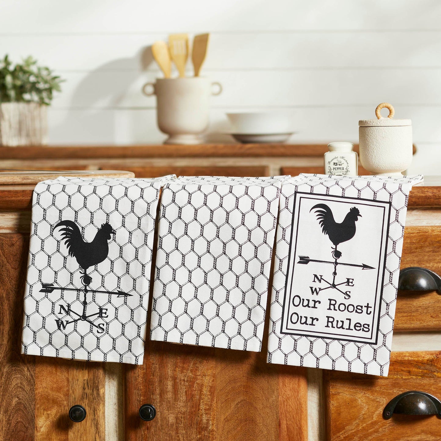 Down Home Our Roost Tea Towel Set of 3