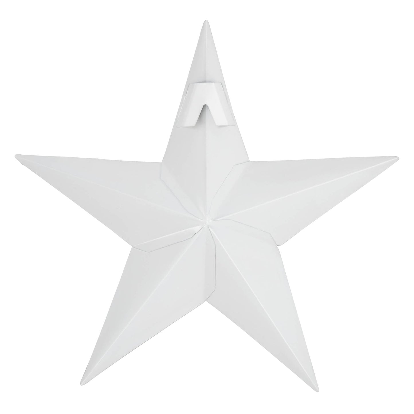 Metal Star Speckled White Distressed 8x8
