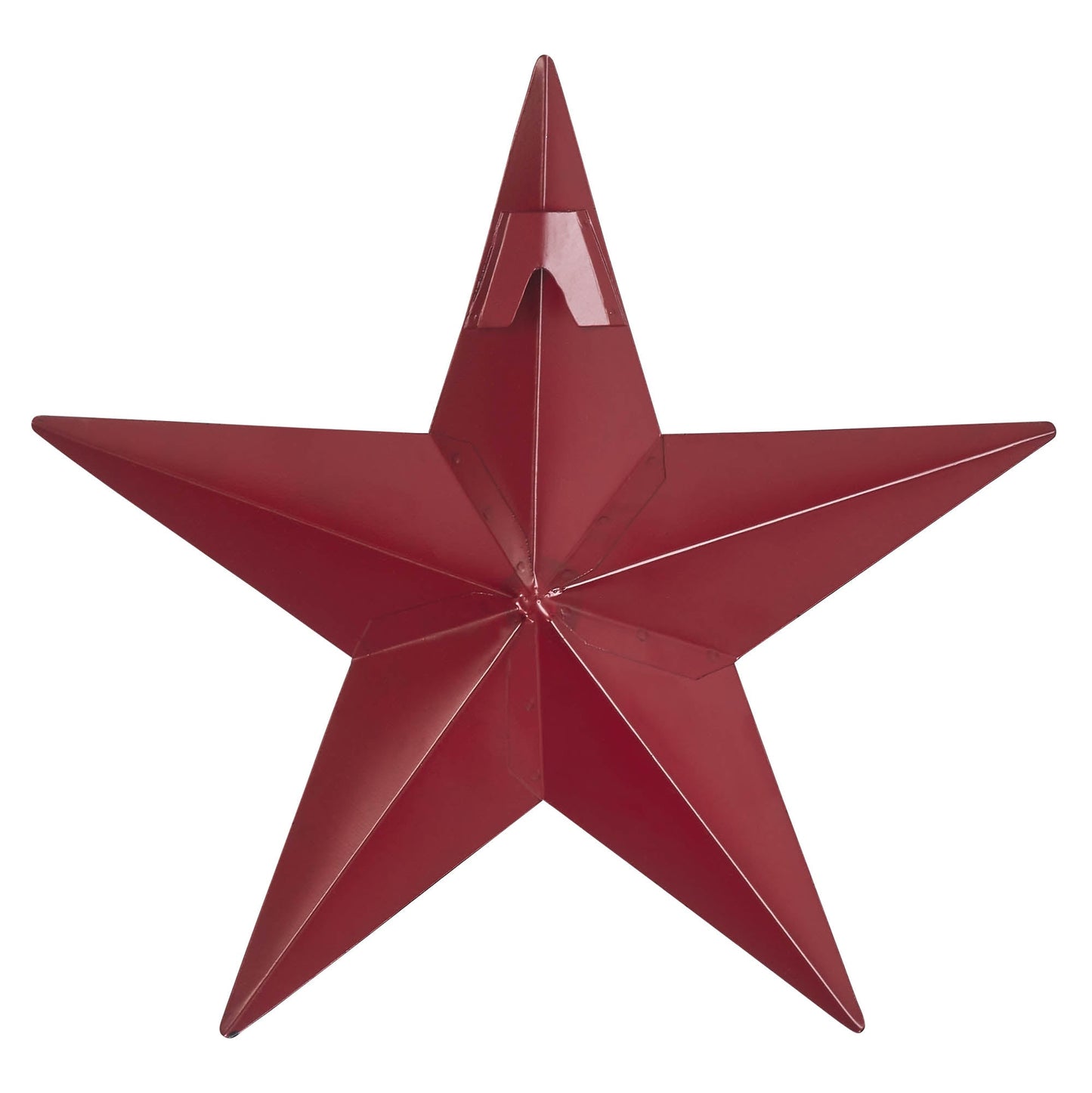 Metal Star Speckled Burgundy Distressed 8x8