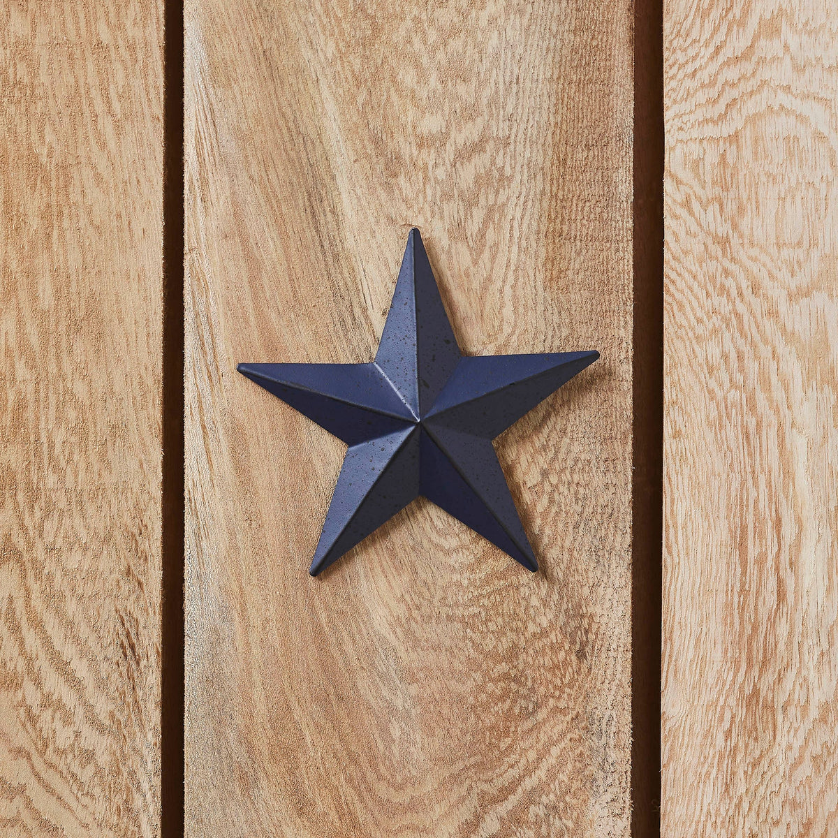 Metal Star Speckled Navy Distressed 4x4