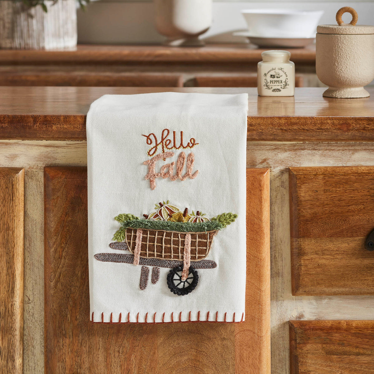 Autumn Harvest Kitchen Dish Towel Inch Absorbent Cotton Decorative Home Decor