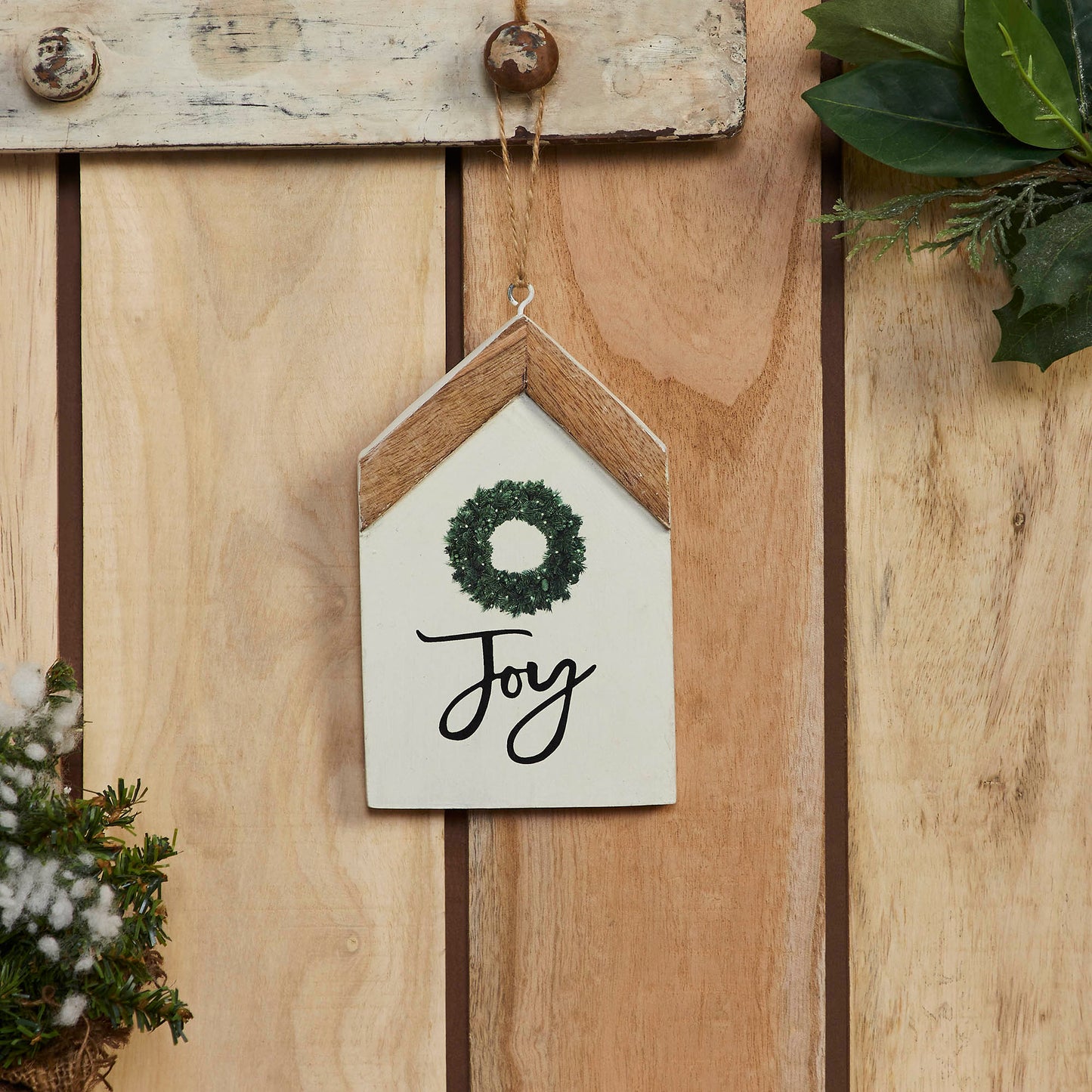 Joy Wreath Hanging Ornament