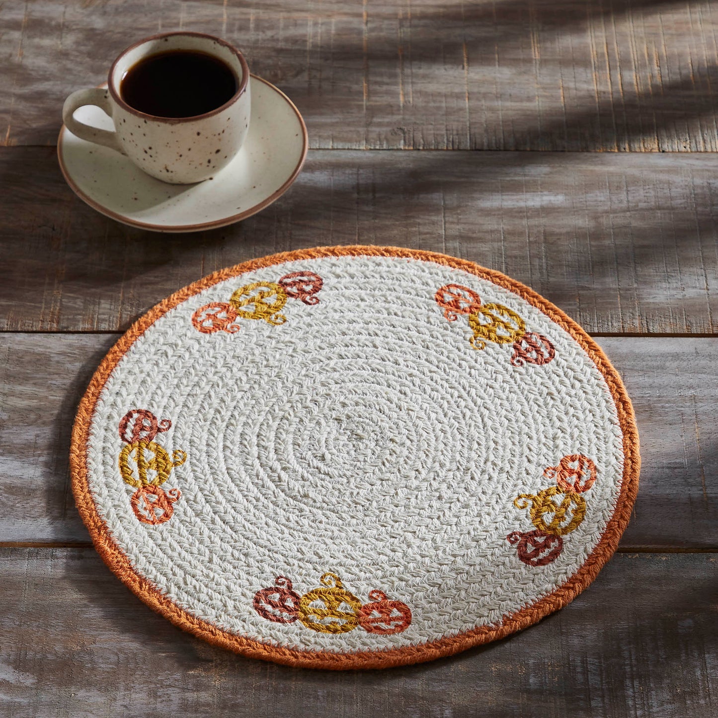 Farmhouse Rustic Halloween Stencil Trivet Country Kitchen Hot Pad & Fall Table Decor