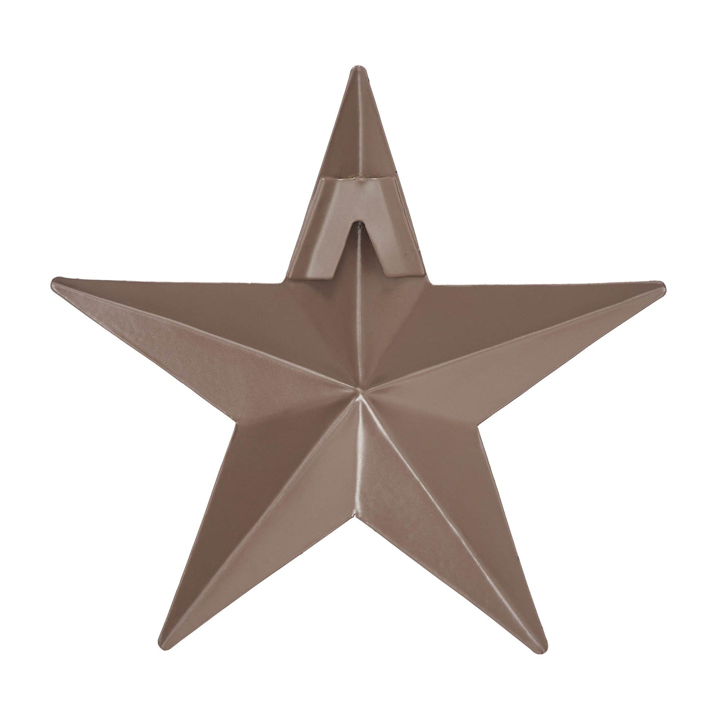Metal Star Speckled Rust Brown Distressed 4x4